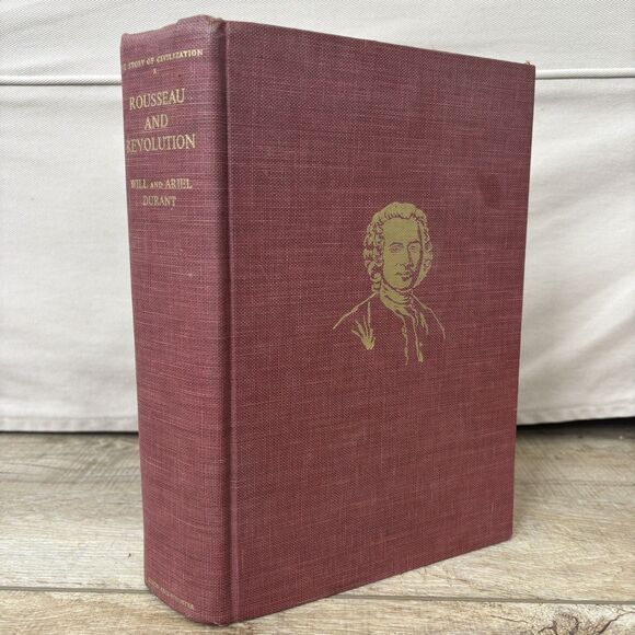 Other - Vtg Rousseau & Revolution Hardcover Coffee Table Book History Civilization Decor